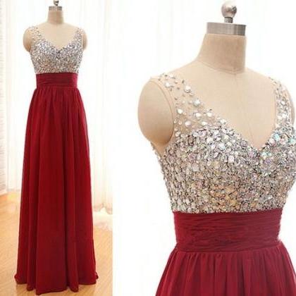 Red Dresses,sexy Evening Dresses,long A Line Prom..