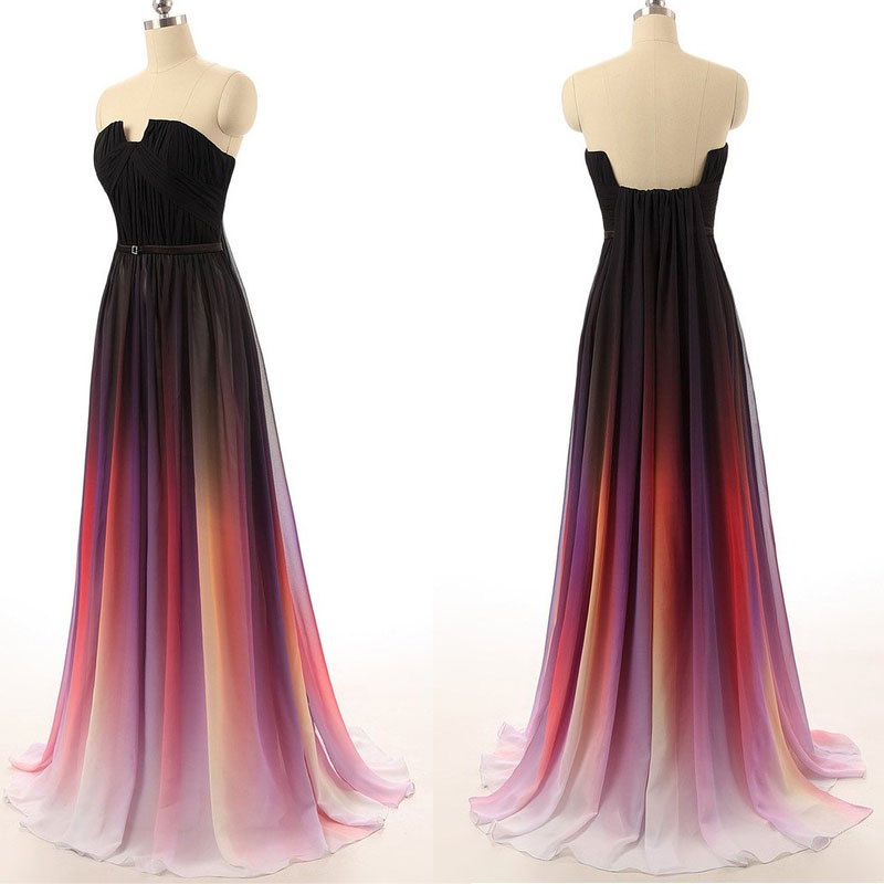 formal rainbow dress