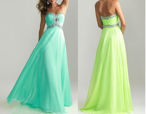 Custom Dresses,sexy Evening Dresses,prom Dresses,green Dresses,long